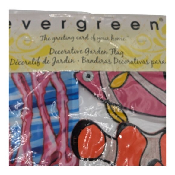 Decorative Garden Flag By Evergreen With Colorful Fish & Coral Reefs Design - Picture 2 of 11